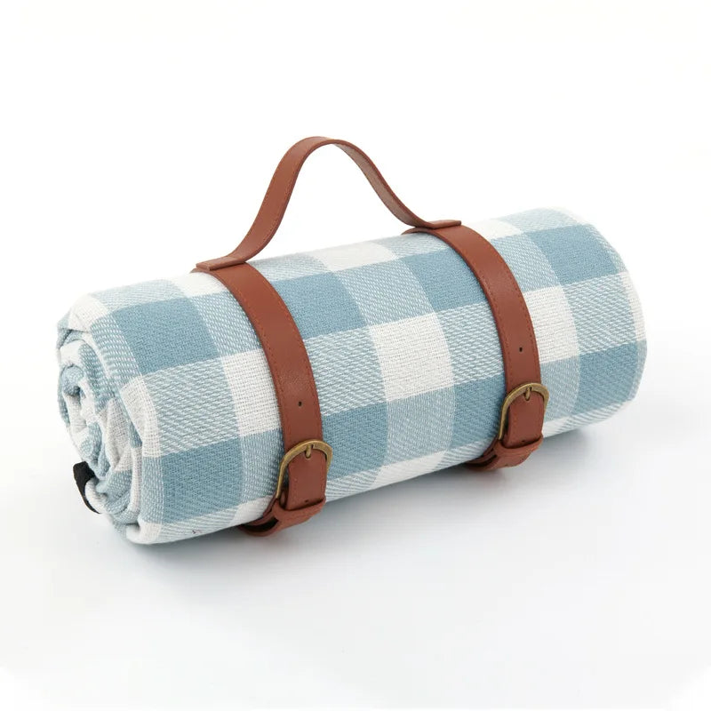 Waterproof Picnic Blanket with Soft Foam Filling and Carry Handles