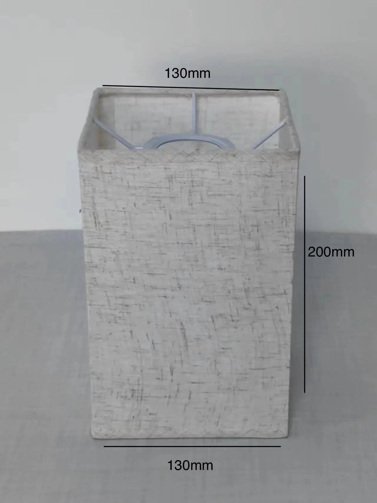 Linen Lampshade for Table Lamps - Beige or Gray, Round or Square