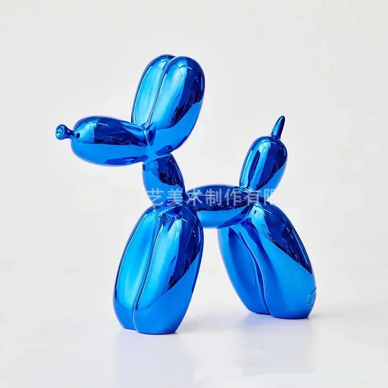 Nordic Resin Balloon Dog Sculpture Modern Art Figure