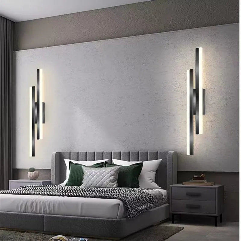 Minimalist Modern LED Wall Light - Elegant Acrylic and Metal Design