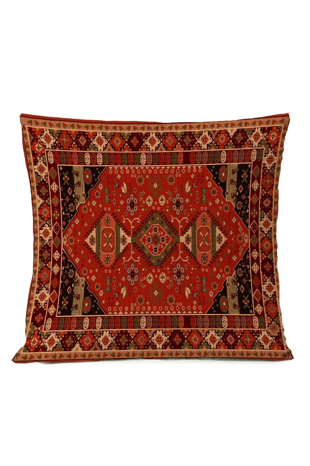 Ethnic Tribal Cotton-Linen Pillowcase