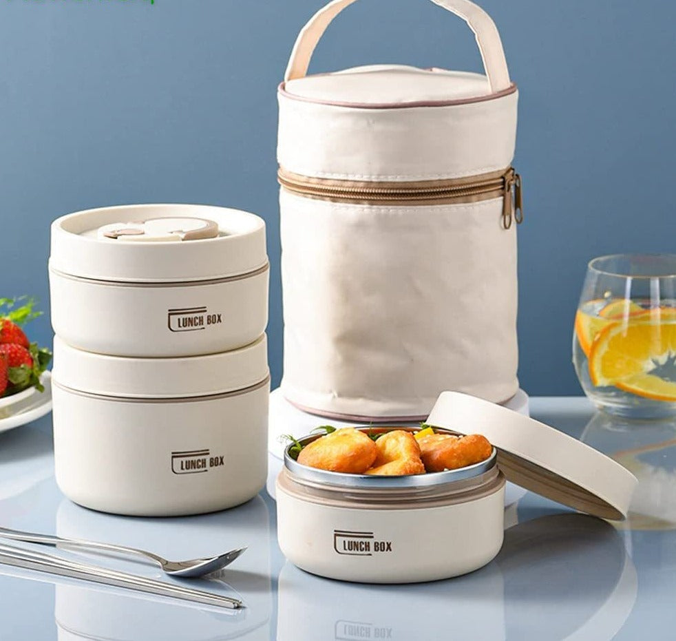 Insulated Stainless Steel Lunch Box with Leak-Resistant Seal