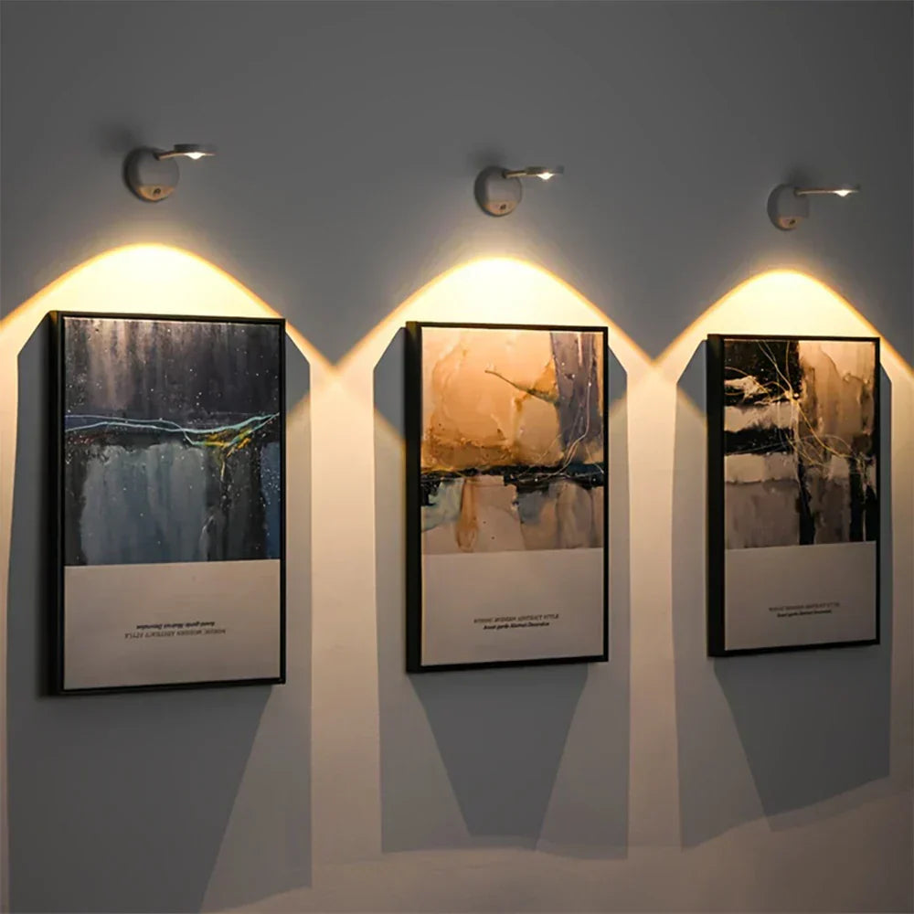 Rechargeable LED Wall Light with Motion Sensor and Adjustable Brightness