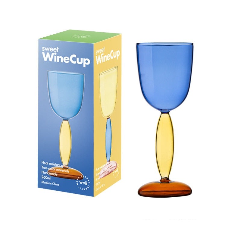 Borosilicate Glass Wine Glass - 3 Colors