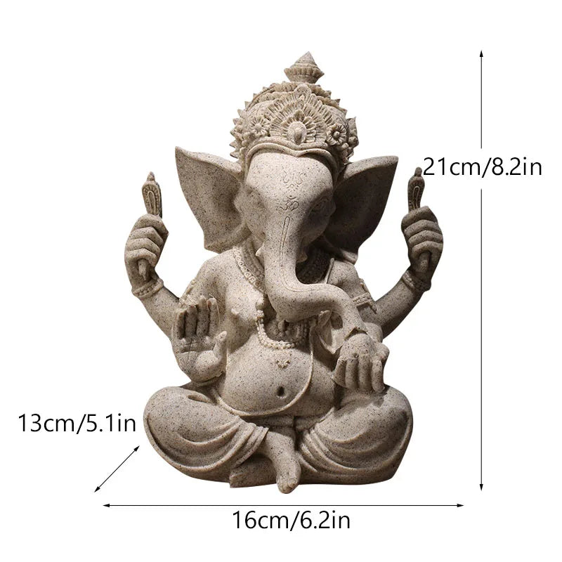 Resin Sandstone Hindu Buddhist Statues - Ganesha, Buddha, Shiva, Sai Baba, Hanuman