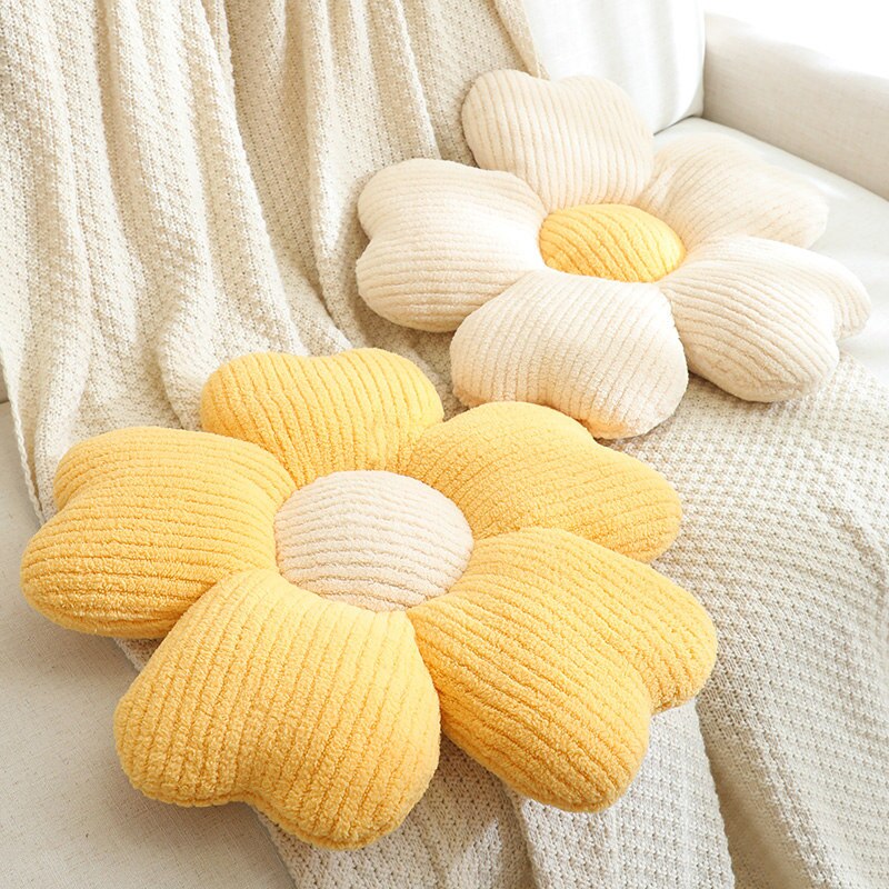 Fluffy Clover Flower Decorative Pillow