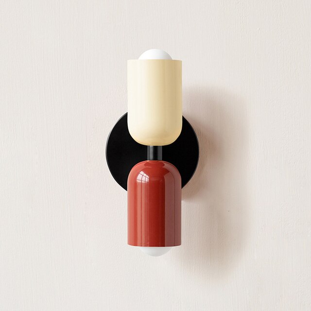 Cream Double-Head LED Wall Lights