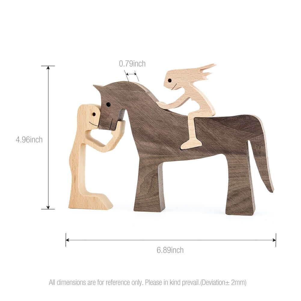 Danish Hand-Carved Wooden Animal Ornaments