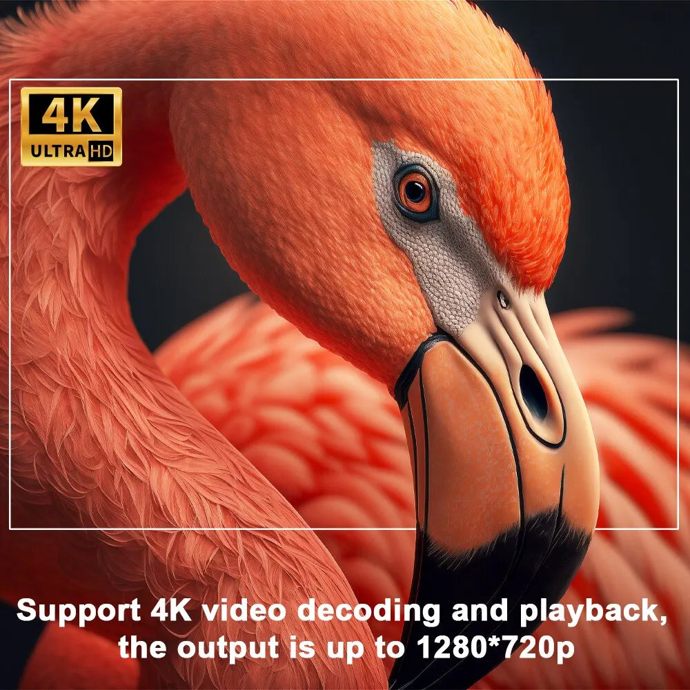 4K Android Smart Projector with 180° Viewing Angle and 360° Sound