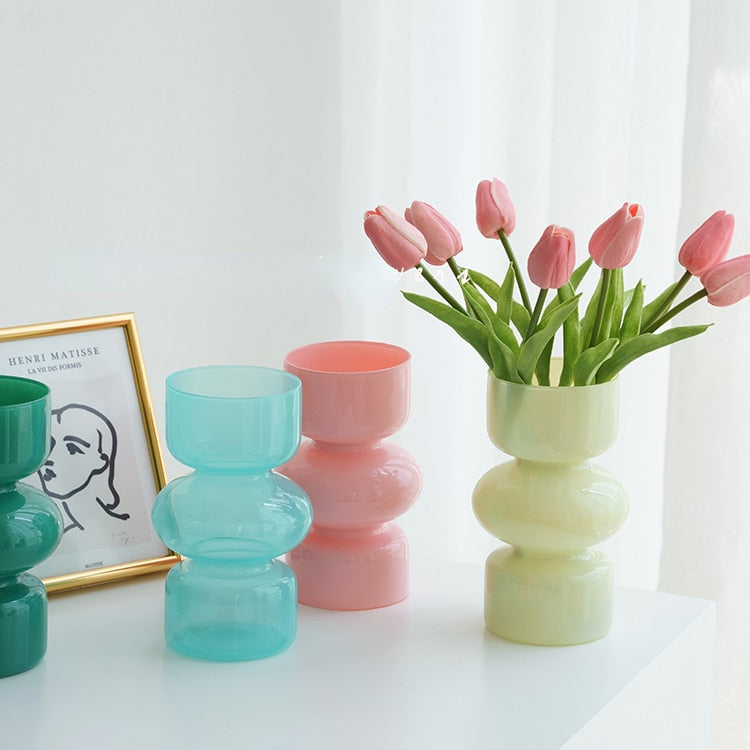 Multicolor Glass Animal Vase - 18 cm