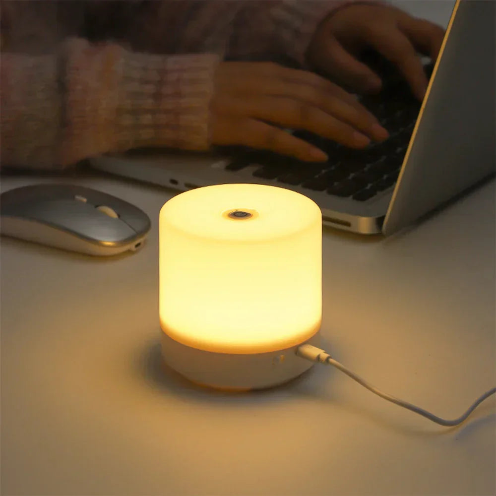 Touch Dimmable LED Nightstand Lamp with USB Power
