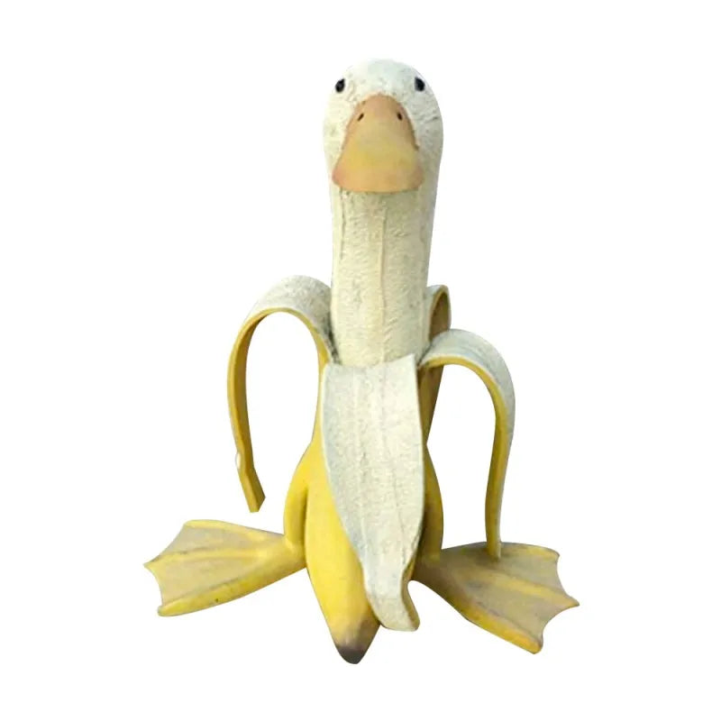 Banana Duck Resin Garden Ornament