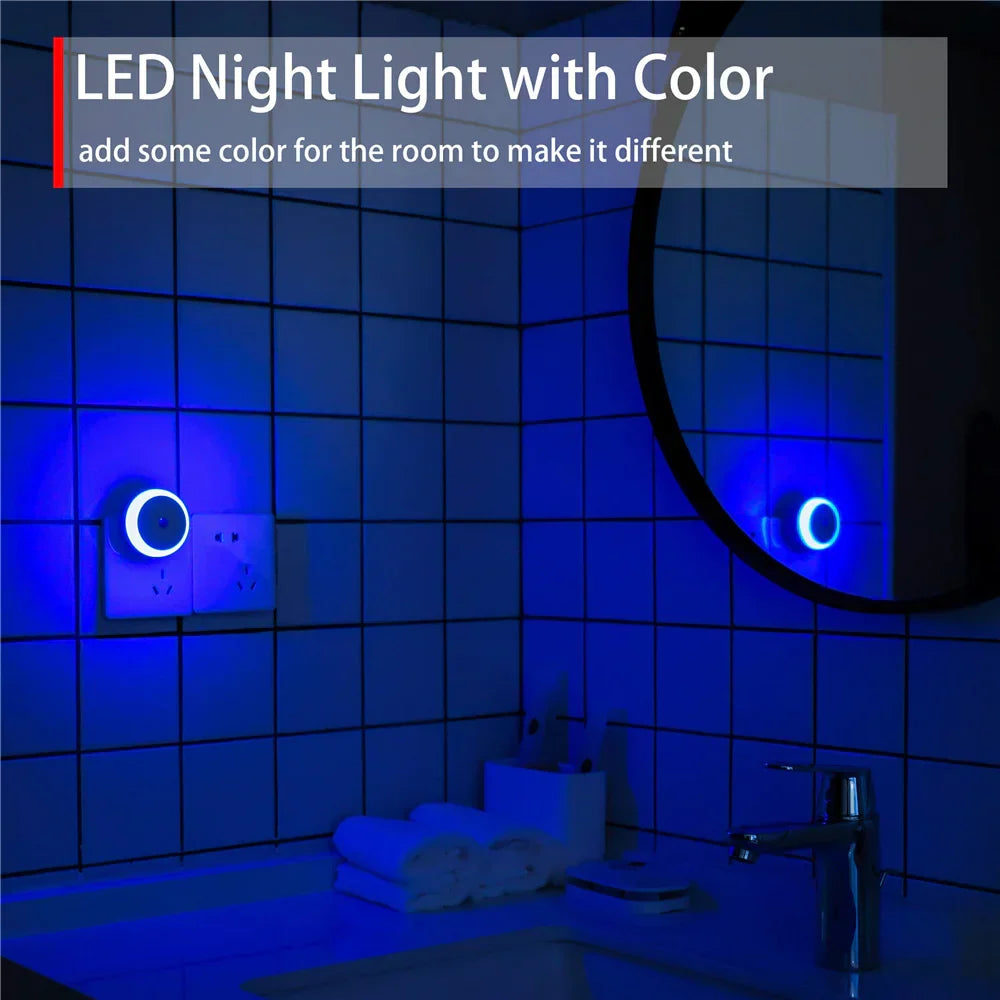 LED Night Light with Dusk Sensor and Automatic Dimming - Warm White Plug-In Lamp