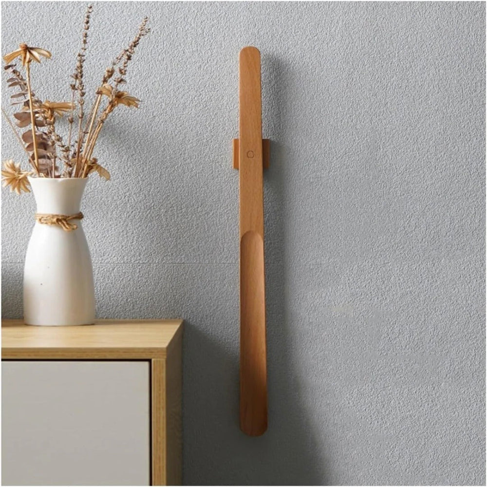Magnetic Wall Mounted Beech Wood Shoe Horn