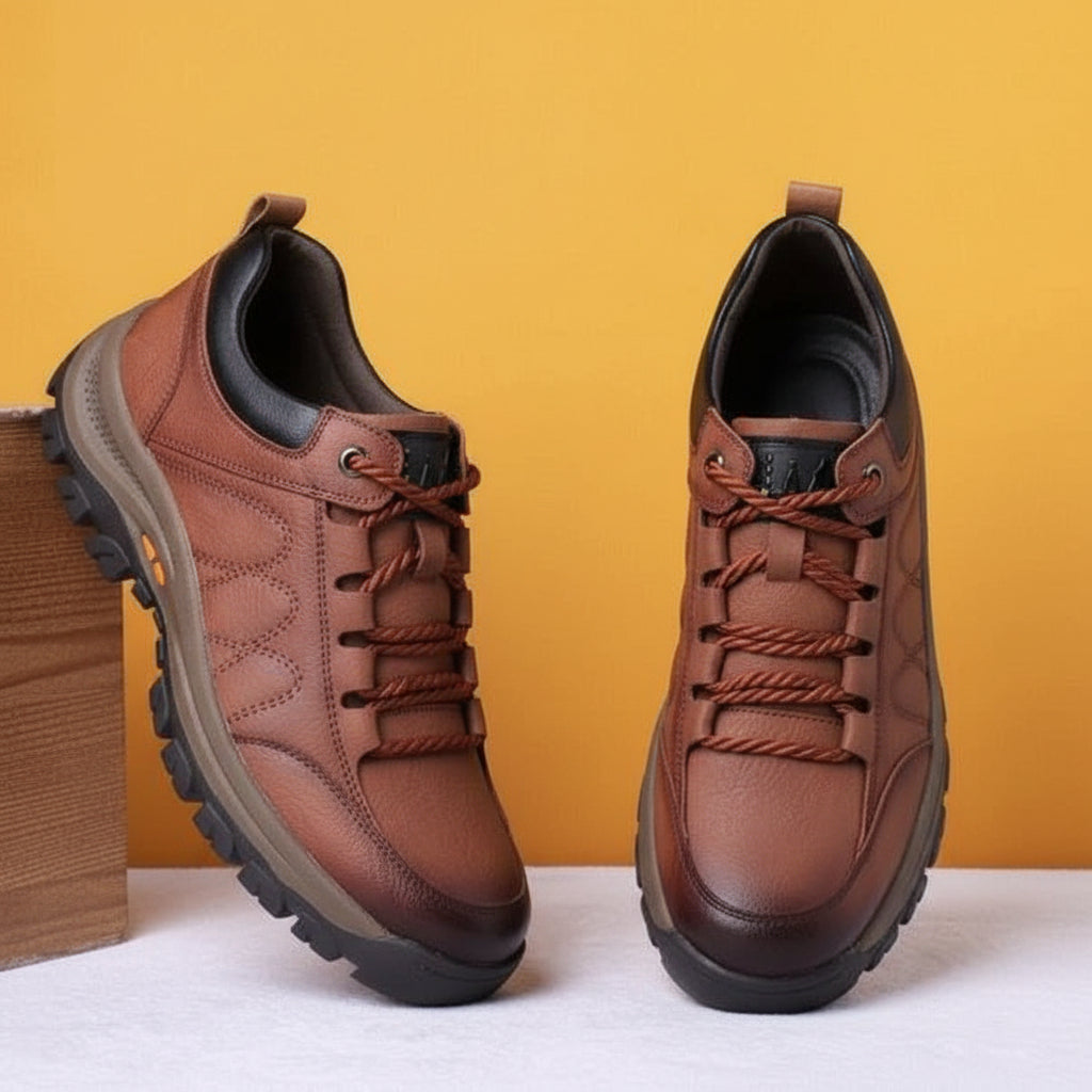 Men's Waterproof Orthopedic Walking Shoes with Arch Support