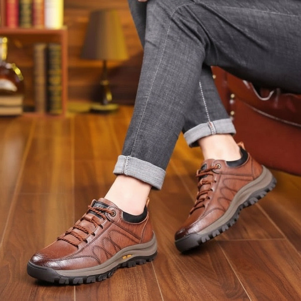 Men's Waterproof Orthopedic Walking Shoes with Arch Support