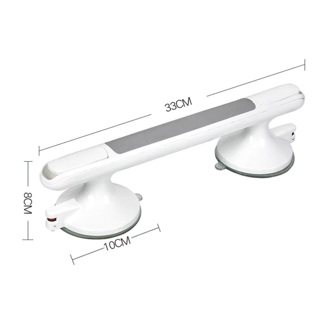 Drill-Free Shower Handle Grab Bar with Safety Lock
