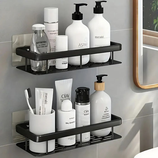 Wall-Mounted Aluminum Shower Shelf Caddy Organizer