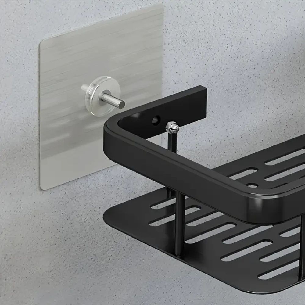 Wall-Mounted Aluminum Shower Shelf Caddy Organizer