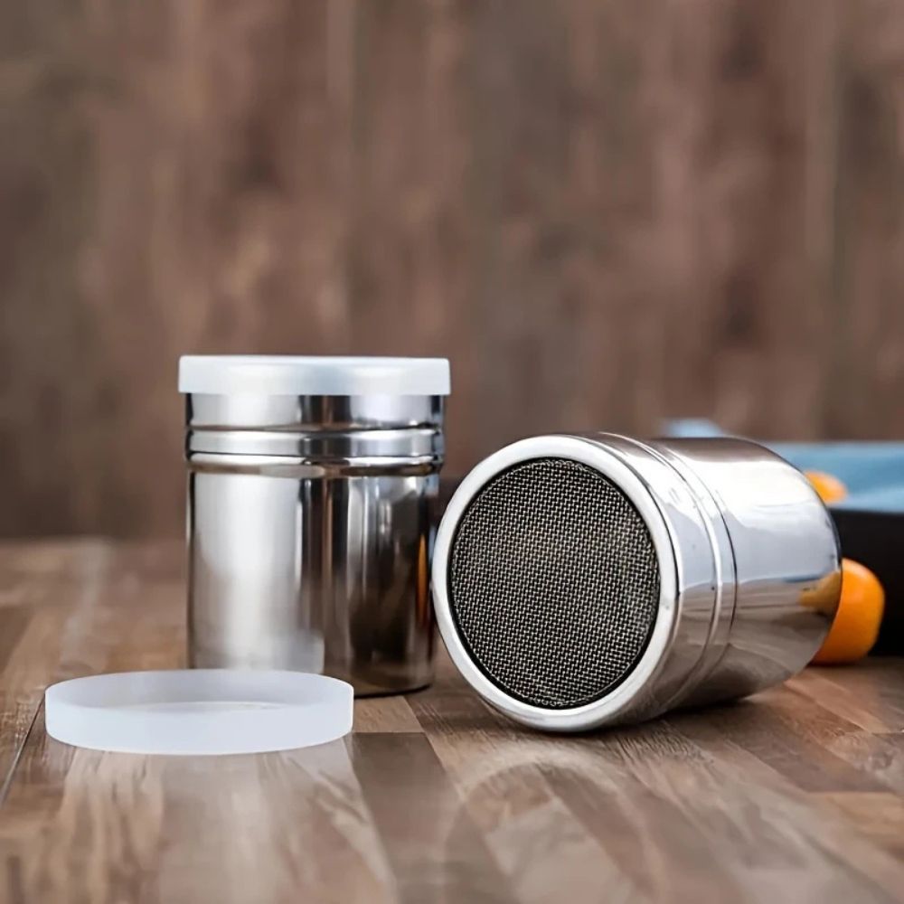 Stainless Steel Powder Shaker with Fine Mesh Top
