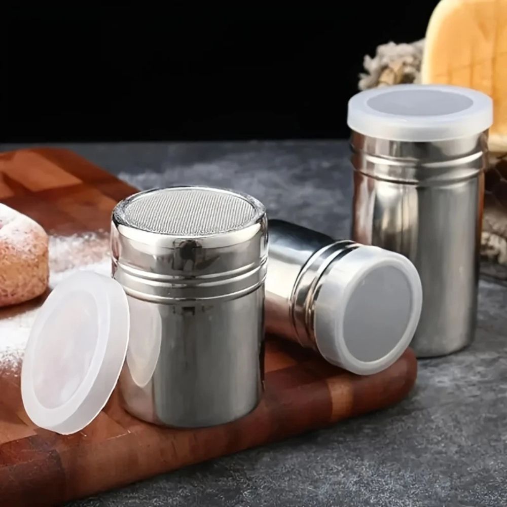 Stainless Steel Powder Shaker with Fine Mesh Top