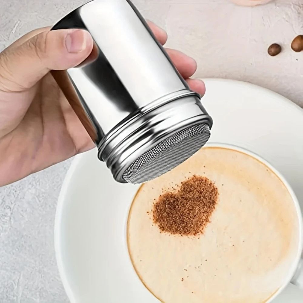 Stainless Steel Powder Shaker with Fine Mesh Top