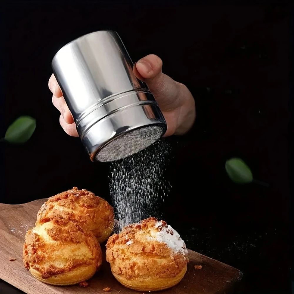 Stainless Steel Powder Shaker with Fine Mesh Top