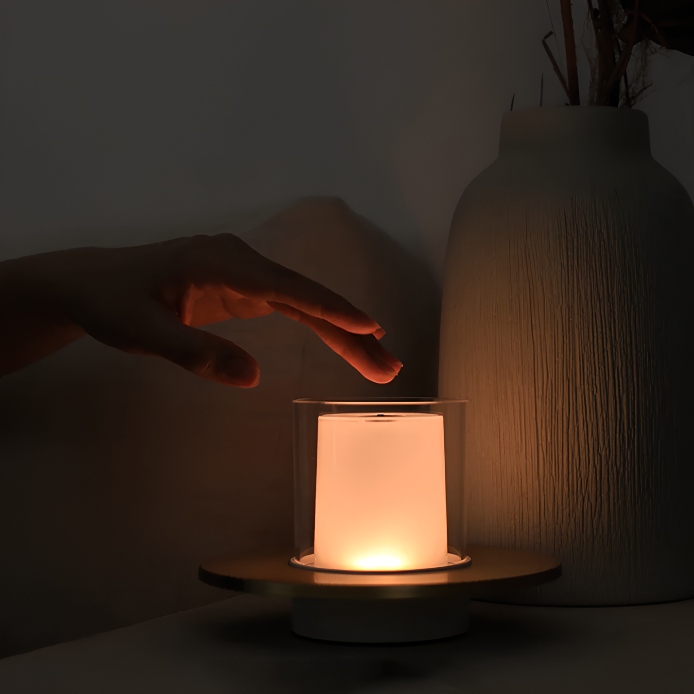 Rechargeable Touch Control Table Lamp with Adjustable Brightness