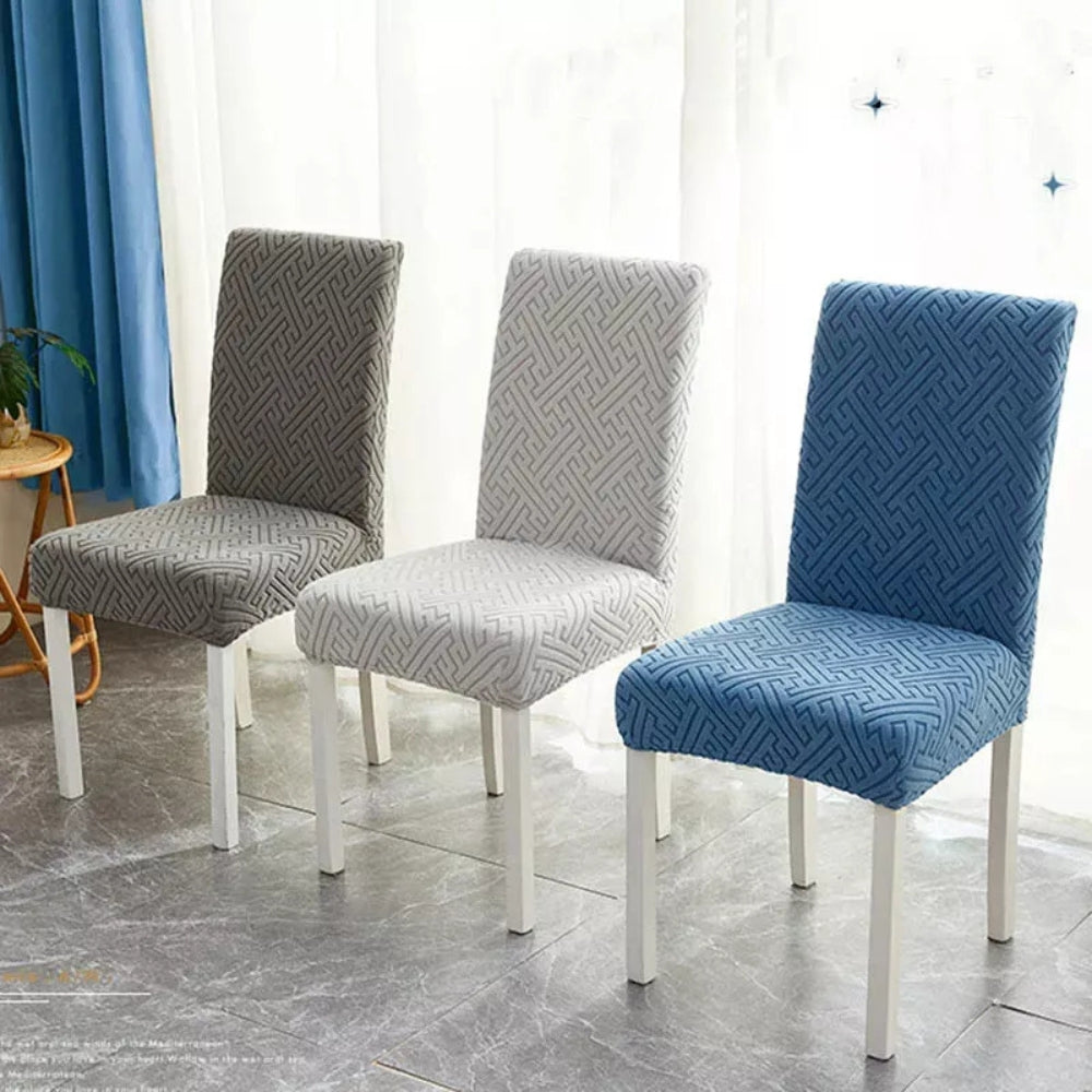 Stretch-Fit Microfiber Dining Chair Cover