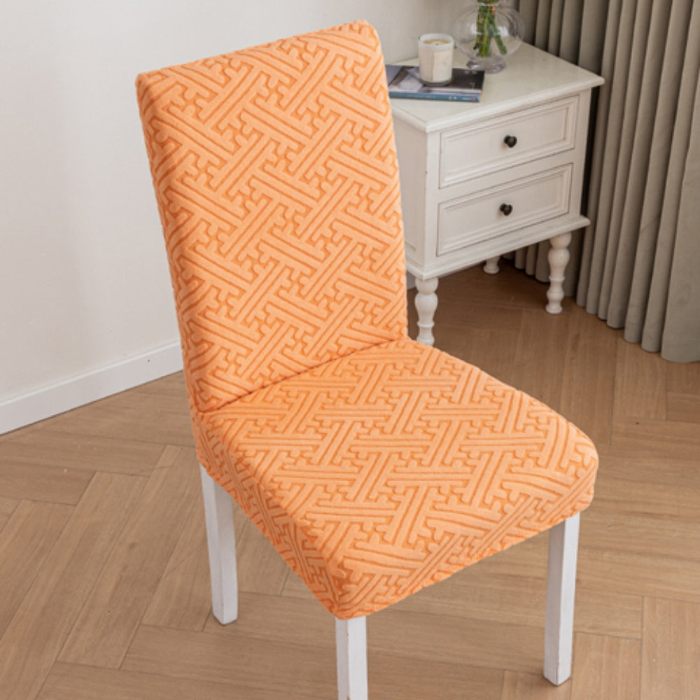 Stretch-Fit Microfiber Dining Chair Cover