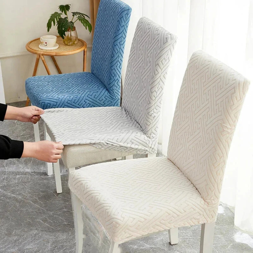 Stretch-Fit Microfiber Dining Chair Cover