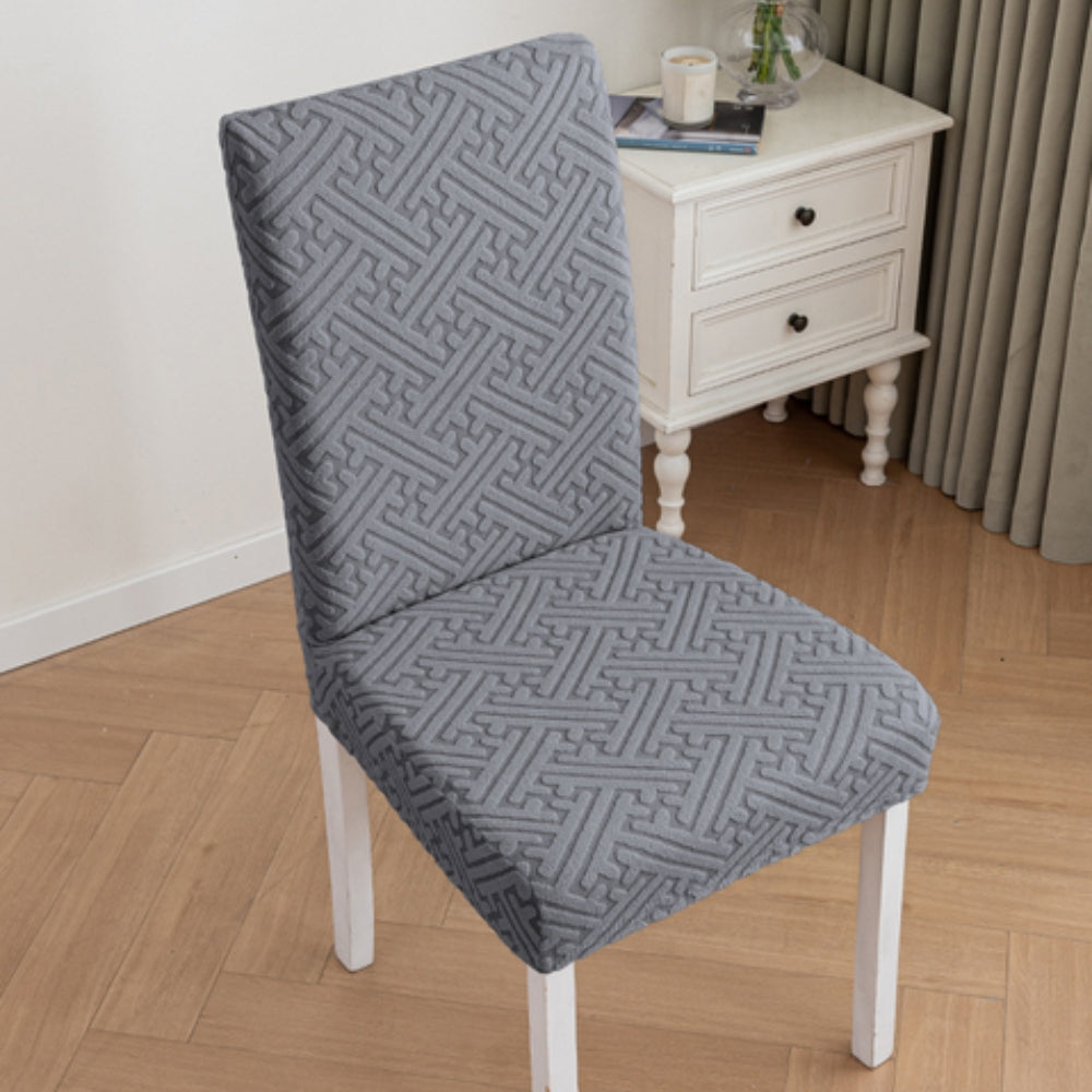 Stretch-Fit Microfiber Dining Chair Cover