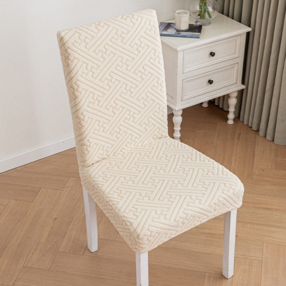 Stretch-Fit Microfiber Dining Chair Cover