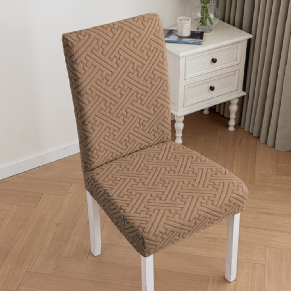Stretch-Fit Microfiber Dining Chair Cover