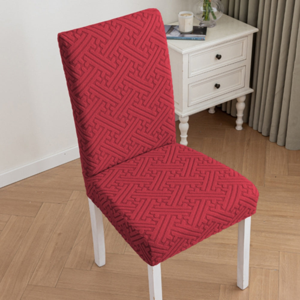 Stretch-Fit Microfiber Dining Chair Cover