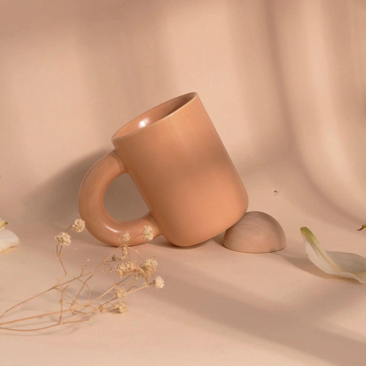 Durable Ceramic Coffee Mug with Spoon, 7.5 oz to 10 oz