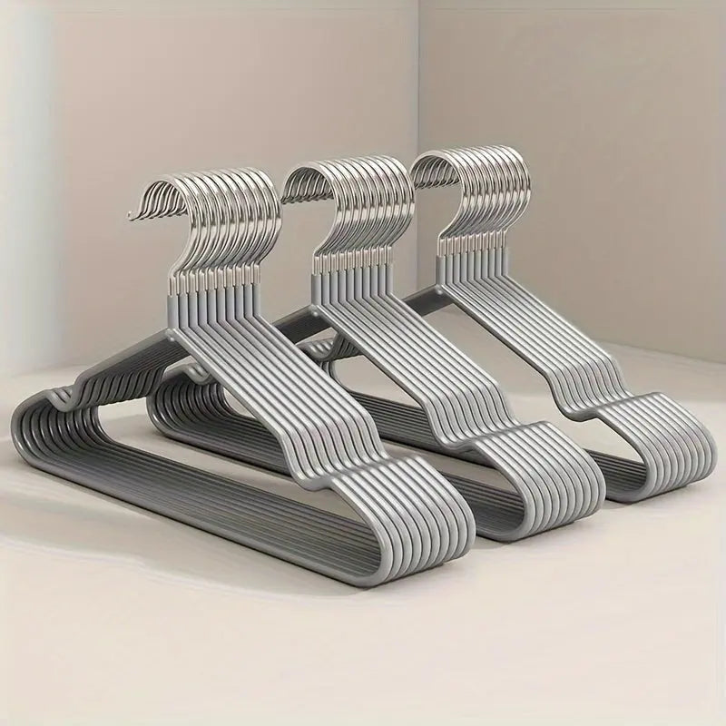 Vintage-Style Wooden Hangers Set of 10