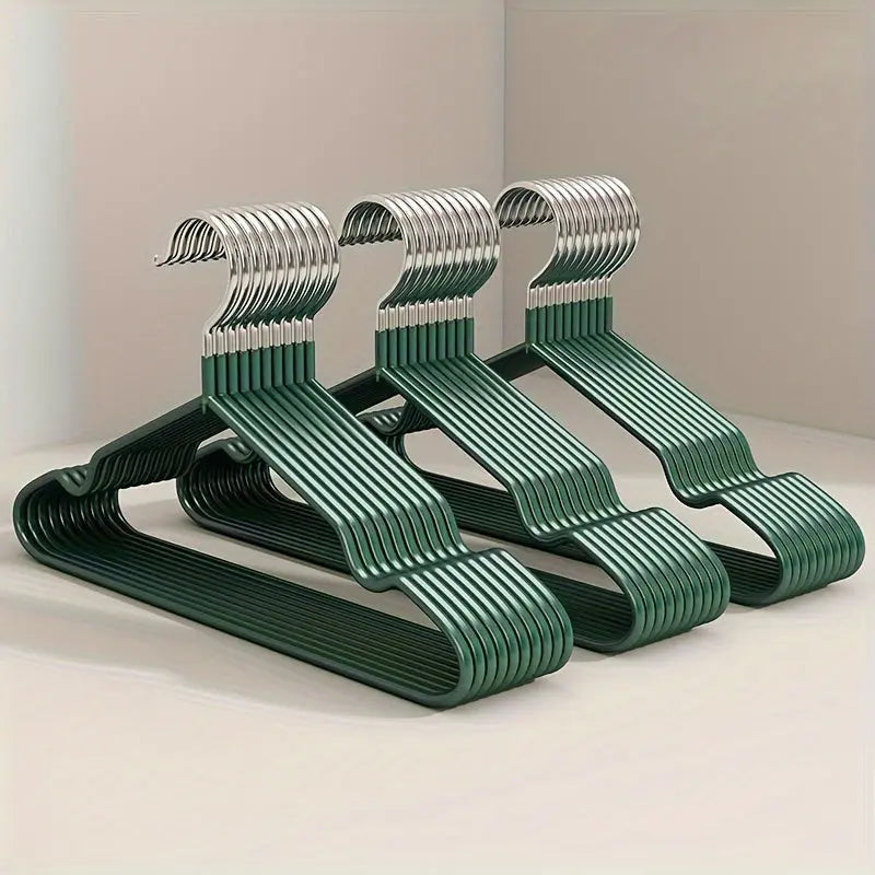 Vintage-Style Wooden Hangers Set of 10