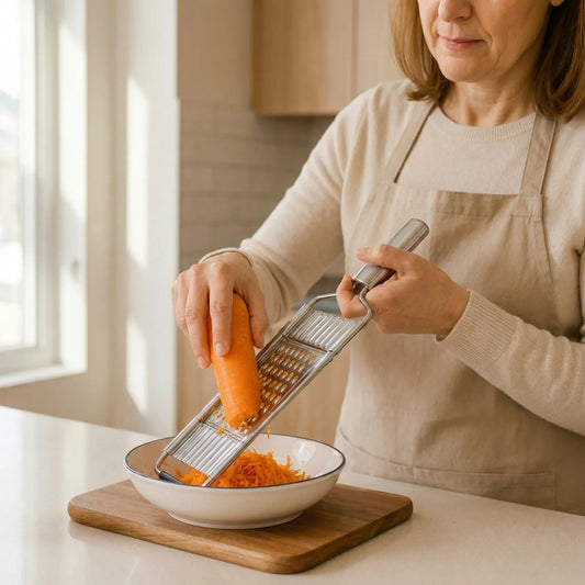 Multifunctional Vegetable Slicer with Interchangeable Stainless Steel Blades