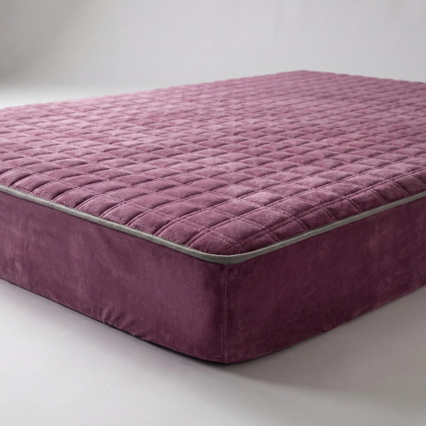 Quilted Padded Fitted Sheet with Elastic Edge for Double Bed