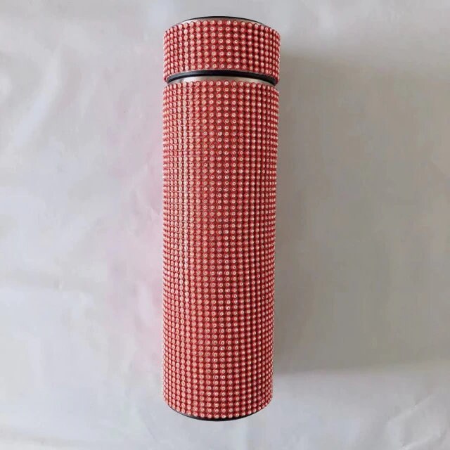 500ml Rhinestone Bling Thermos with LED Temperature Indicator