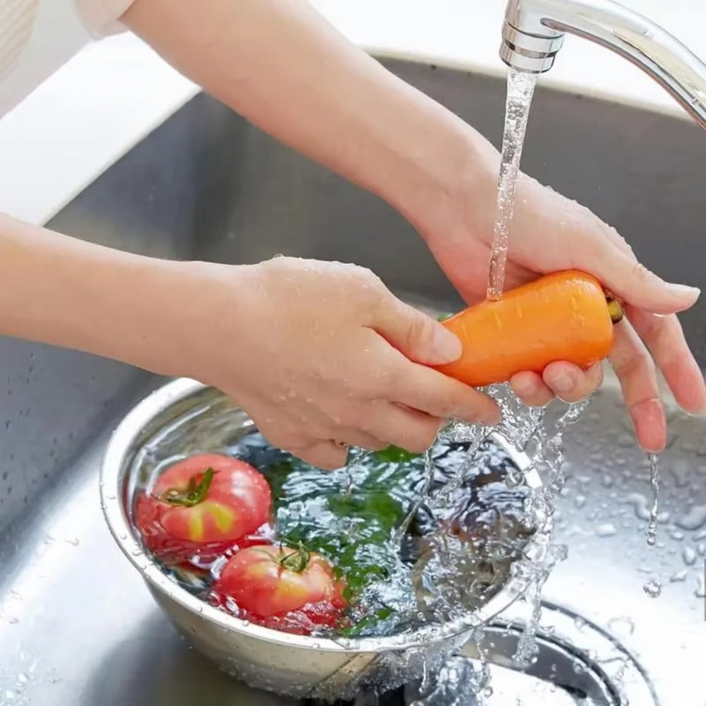 Stainless Steel Mesh Colander with Ergonomic Handle