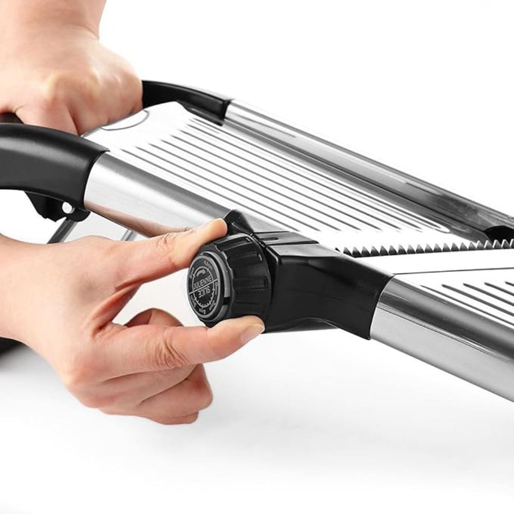 Adjustable Stainless Steel Mandoline Slicer with Julienne Settings
