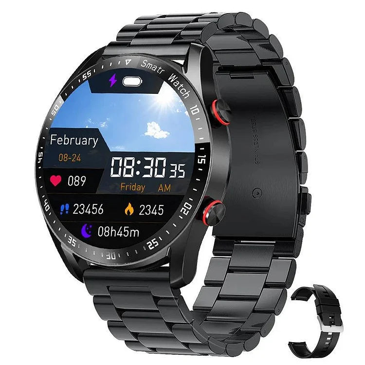 Multifunctional Bluetooth Smartwatch with NFC, Health Tracking & Waterproof Design