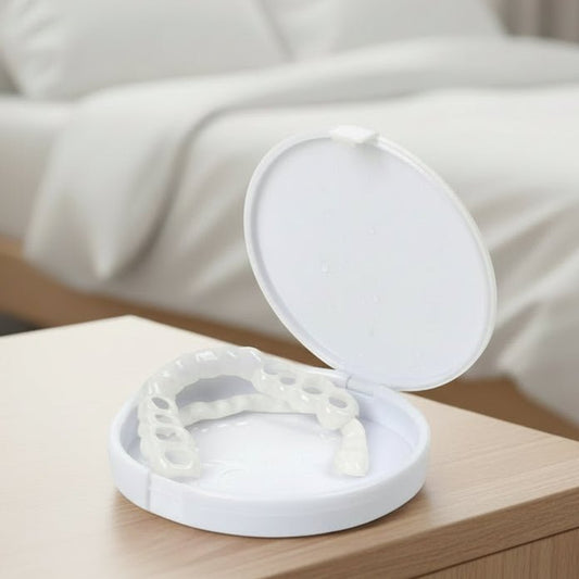 Snap-On Heat-Moldable Tooth Cover for Stained Teeth