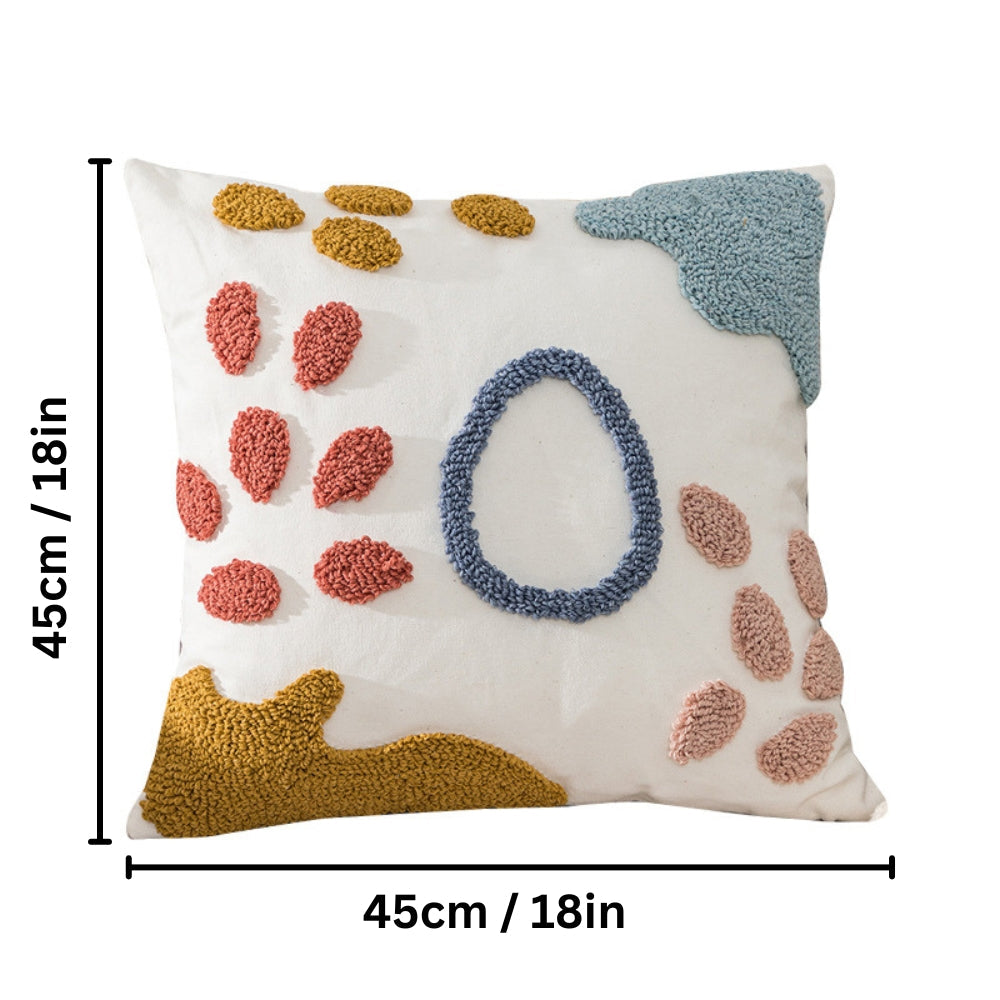 Colorful Dot Pattern Microfiber Cushion Cover