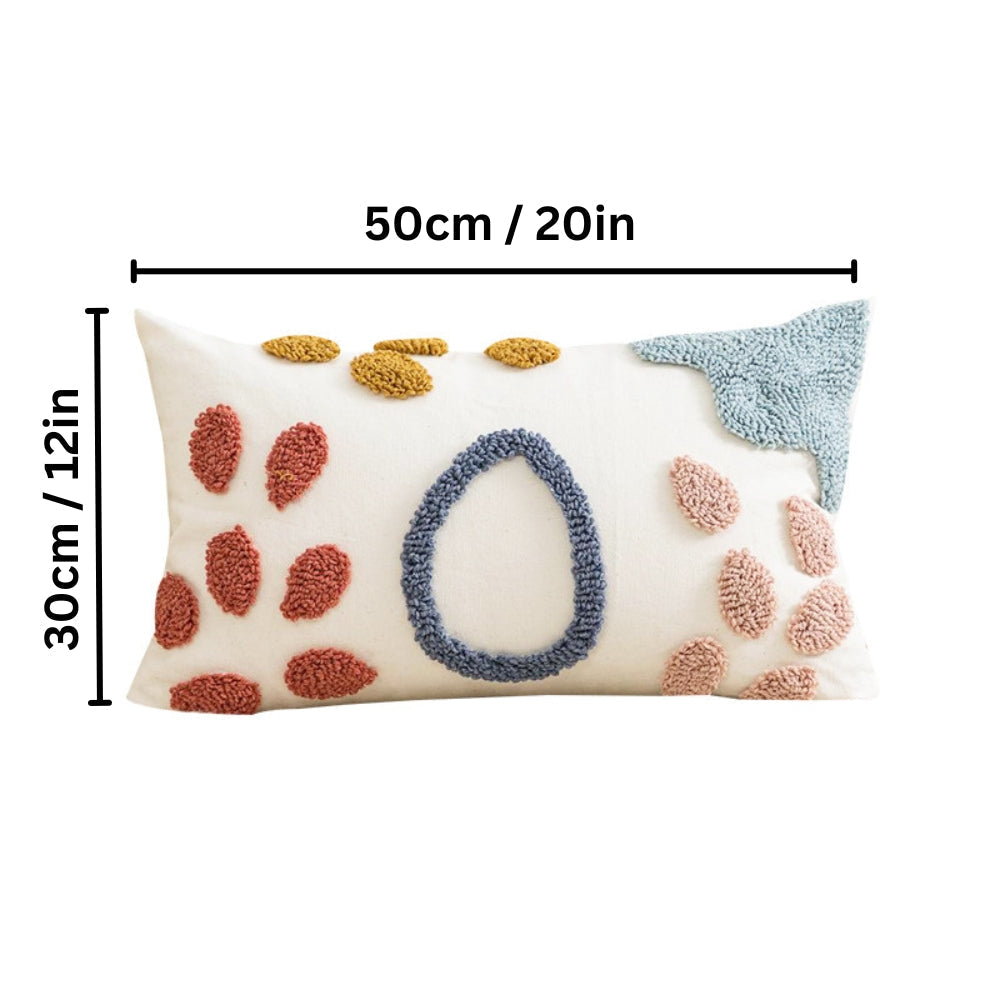 Colorful Dot Pattern Microfiber Cushion Cover