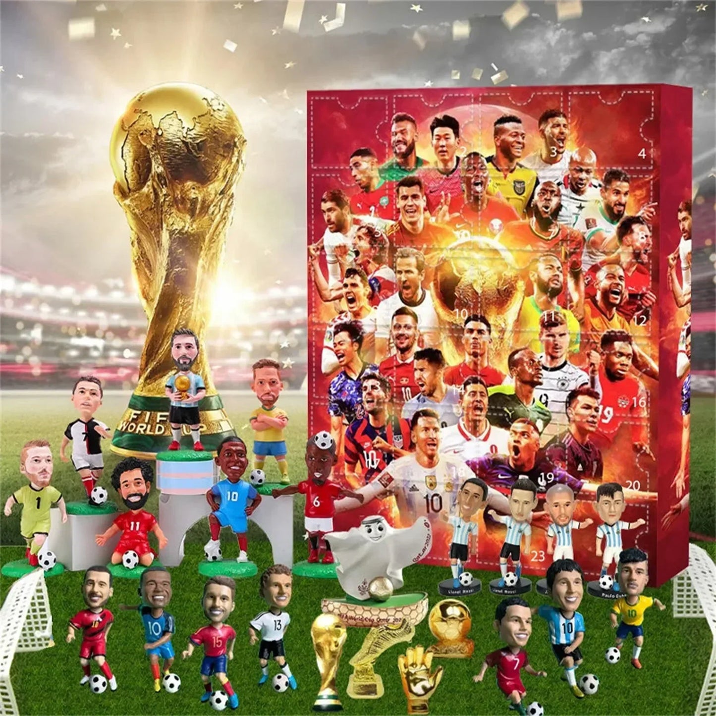 Football-Themed Advent Calendar with 24 Mini Figures