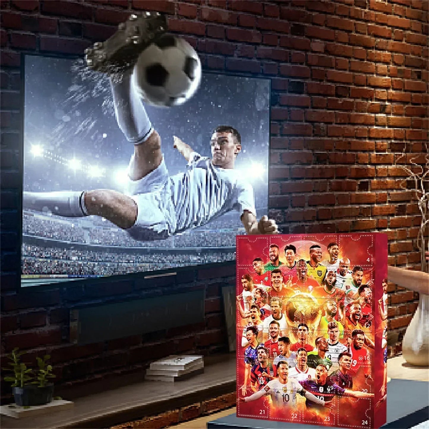 Football-Themed Advent Calendar with 24 Mini Figures