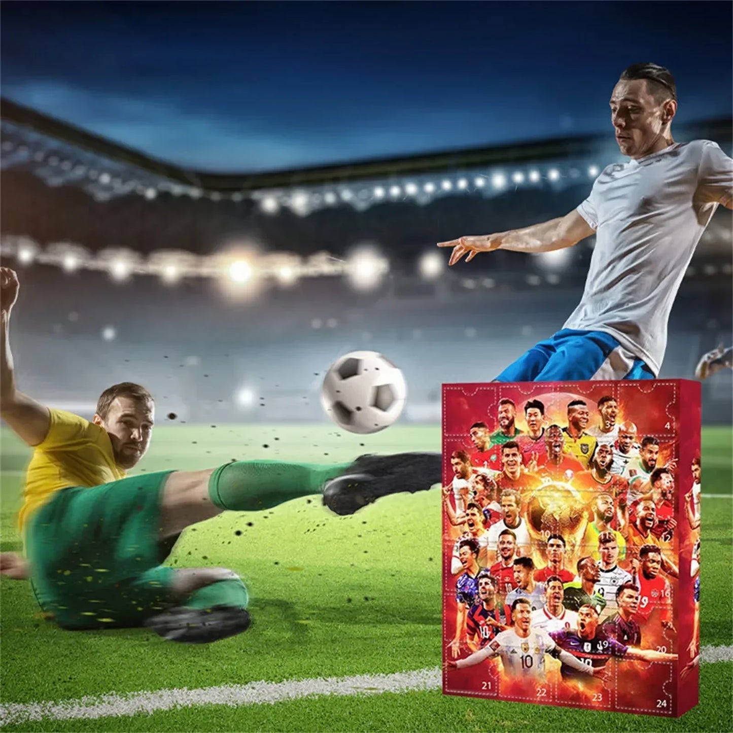 Football-Themed Advent Calendar with 24 Mini Figures